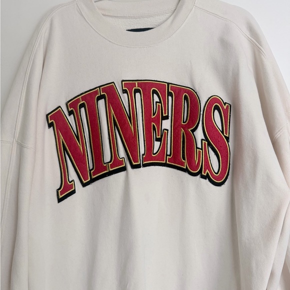 Abercrombie & Fitch Cream NFL Niners 49ers Sweatshirt - Picture 3 of 6